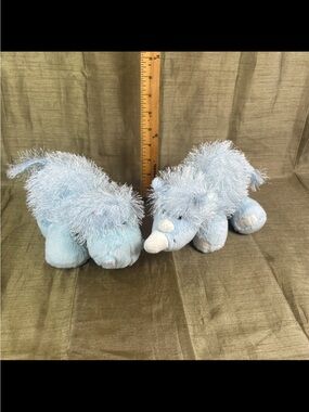Ganz Webkinz Hippo HM009 Rhino HM196 Plush Stuffed Animal NO CODE - Preowned